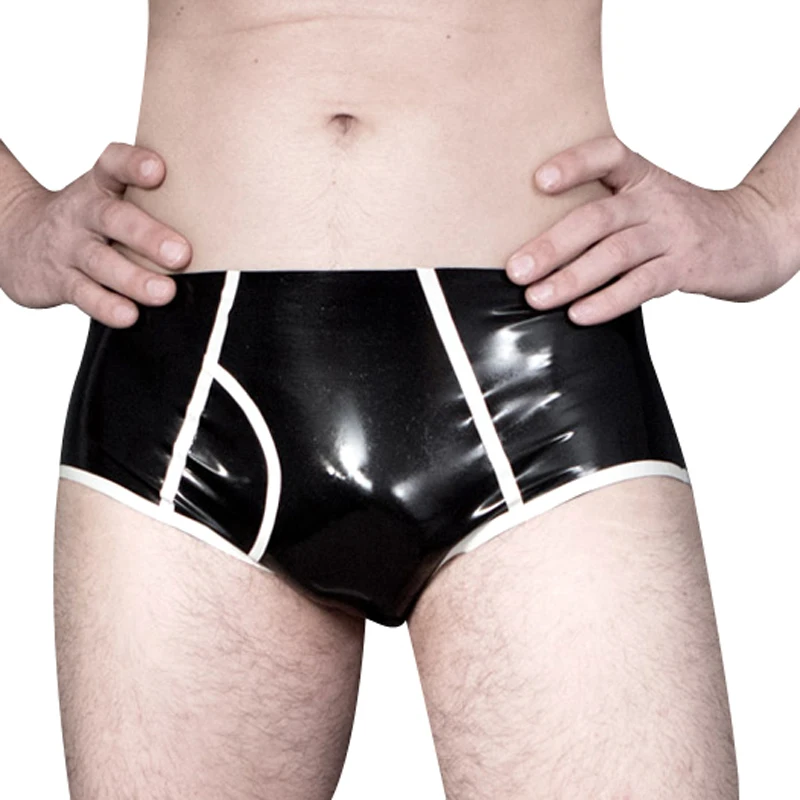 Boyshort Underwear - Cuecas de látex de festa com
